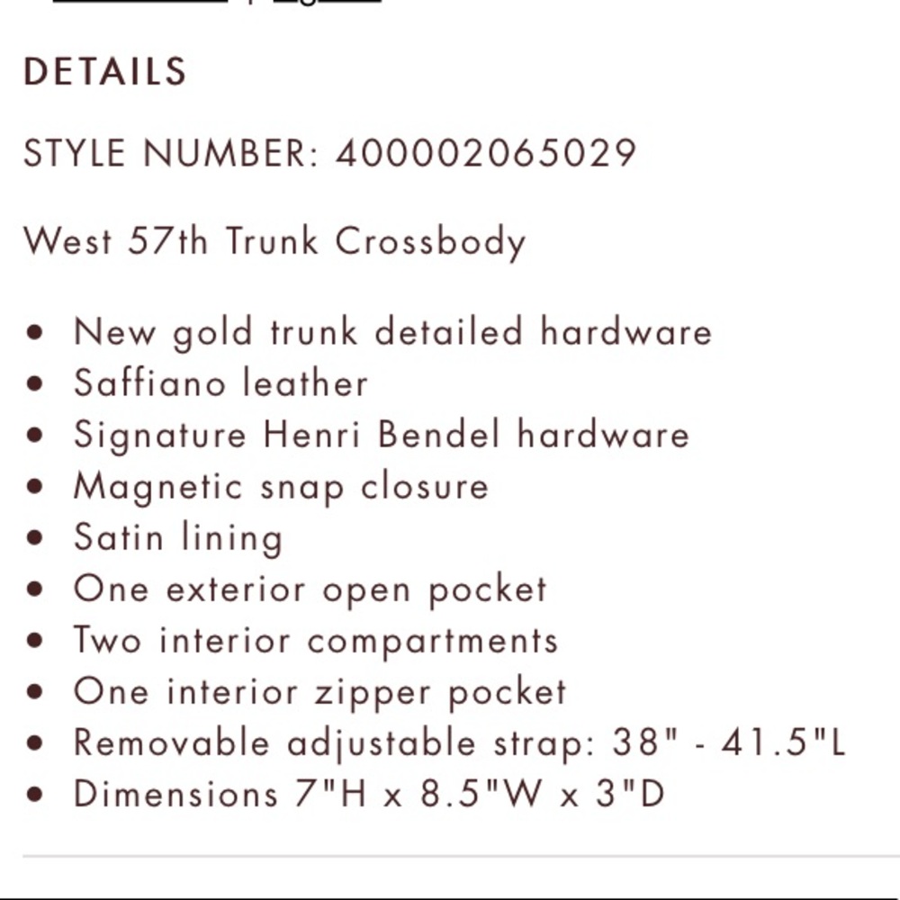 Henri Bendel West 57th Trunk Crossbody - Picture 7 of 7